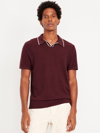 Tipped Collar Polo Sweater | Old Navy (US)