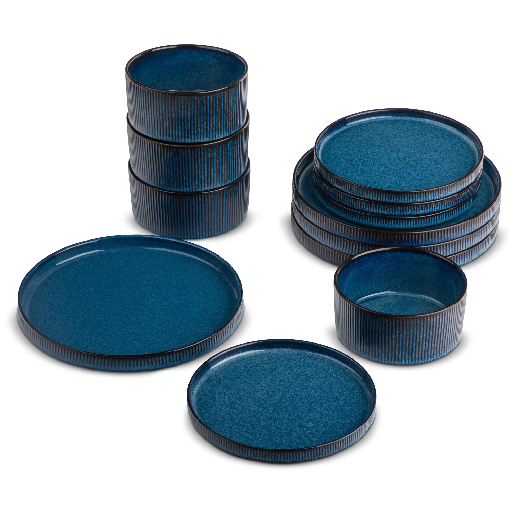 Yellowstone 12-Piece Ceramic Dinnerware Set, John Collection | Walmart (US)