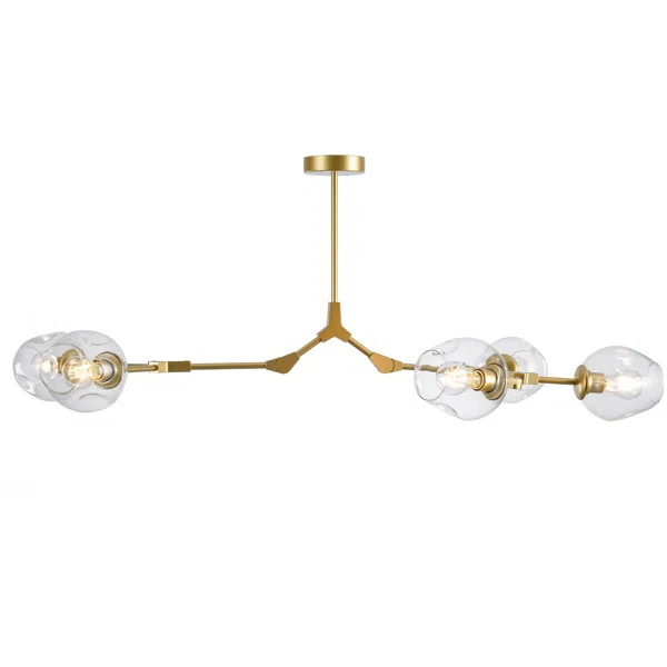 Eisenberg 5-Light Sputnik Modern Linear Chandelier | Wayfair North America