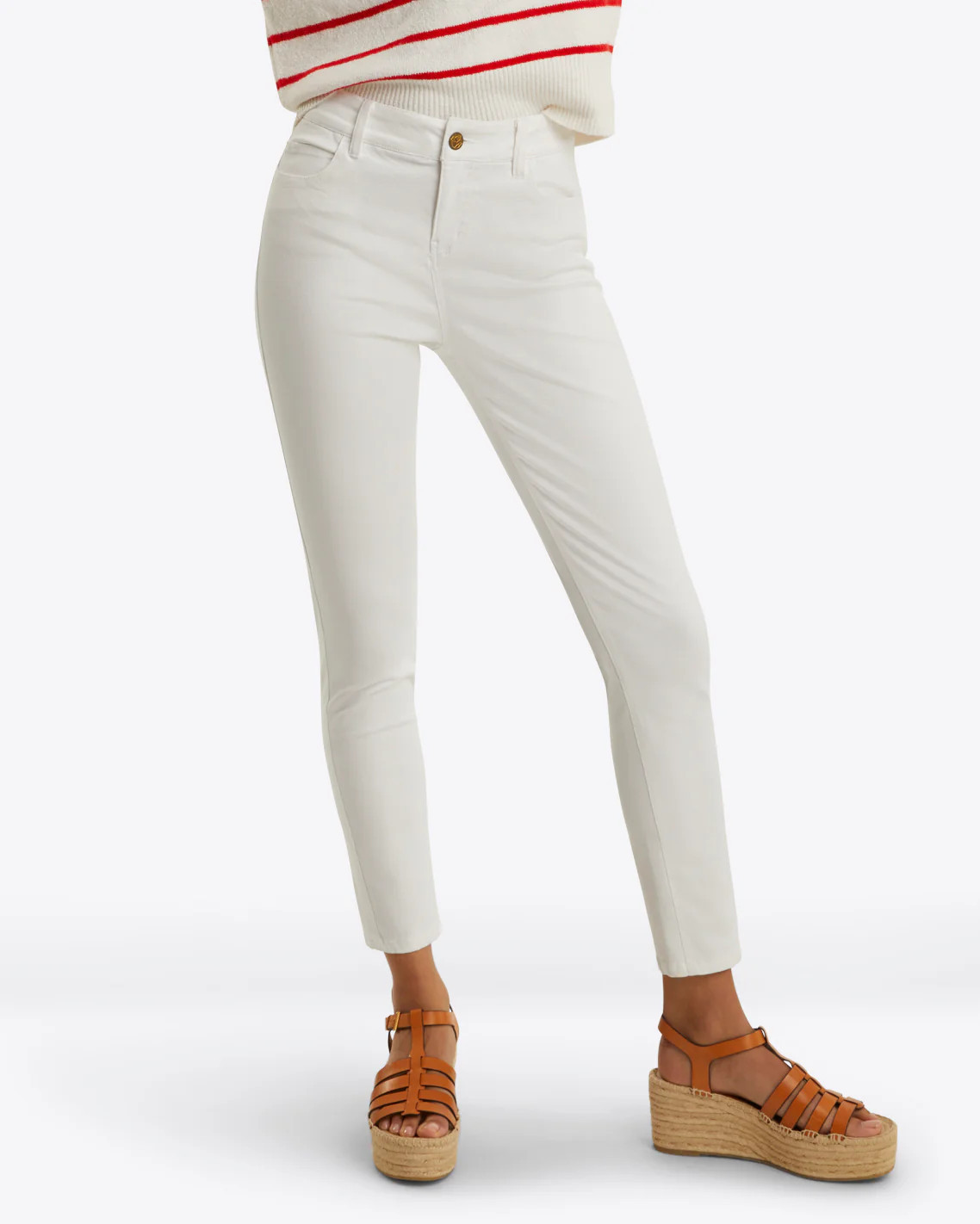 Skinny Jeans in White Denim | Draper James (US)