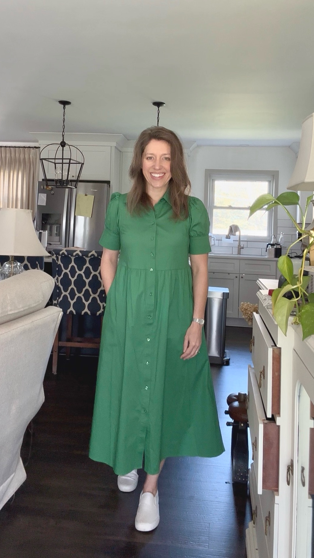 Crown & Ivy from Belks

Called The Meredith 
Comes in a ton of colors and patterns 

MIDI length 
Has pockets
Recommend sizing down

Love the fit! 

#LTKWorkwear #LTKootd #LTKOver40