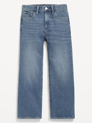 Wow High-Waisted Baggy Wide-Leg Jeans for Girls | Old Navy (CA)