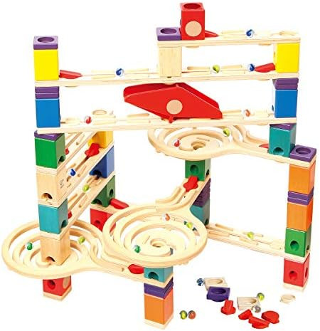 Hape Quadrilla Wooden Marble Run Construction - Vertigo - Quality Time Playing Together Wooden Sa... | Amazon (US)