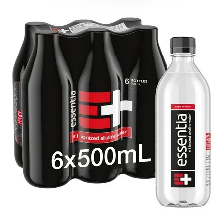 Essentia Water, 6-Pack; Ionized Alkaline Water 0.041 fl oz | Walmart (US)