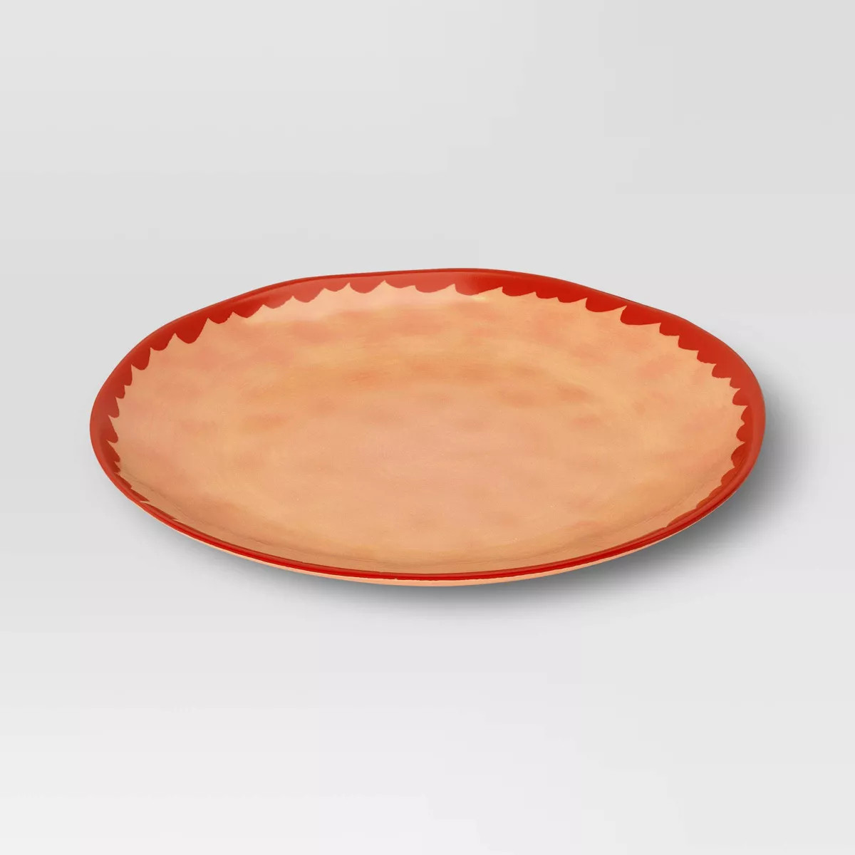 9" Stoneware Dinner Plate Peach Wave - Threshold™ | Target