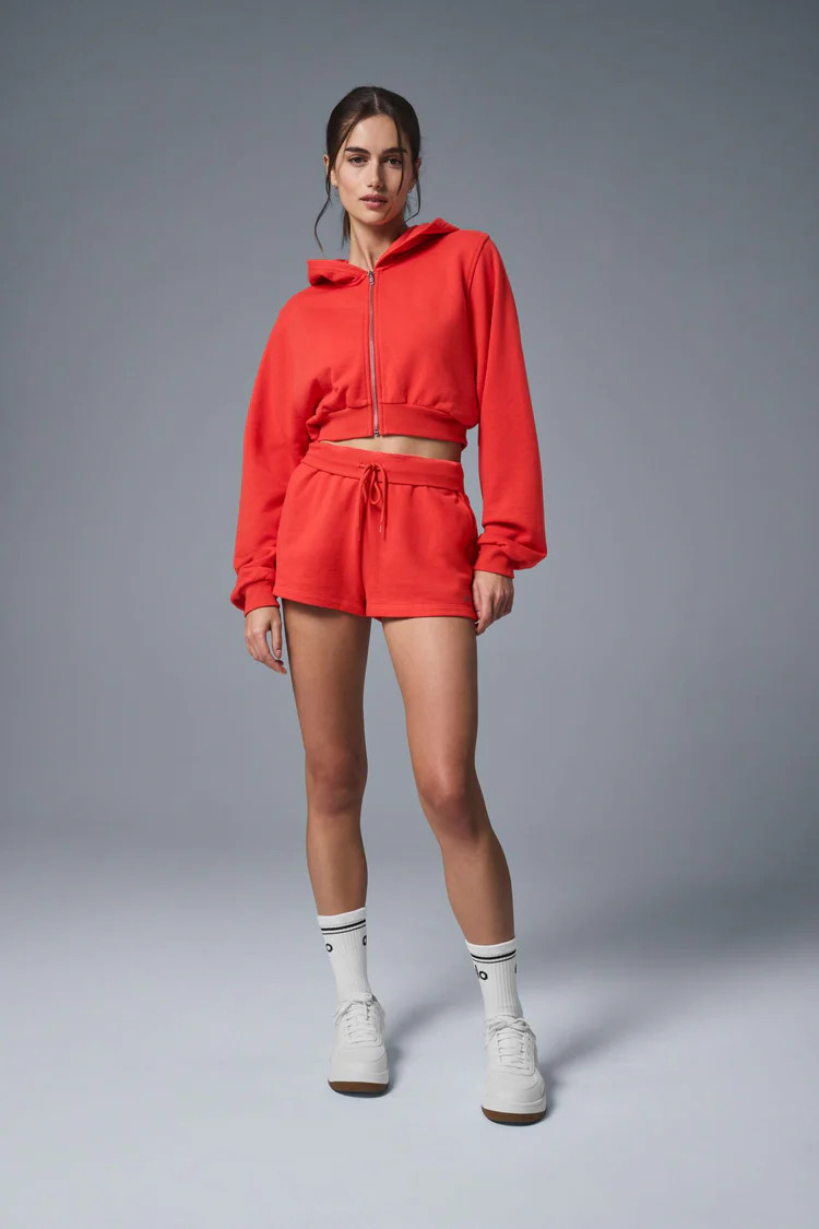 Sweet Escape Zip Up Hoodie - Red Hot Summer | Alo Yoga (US)