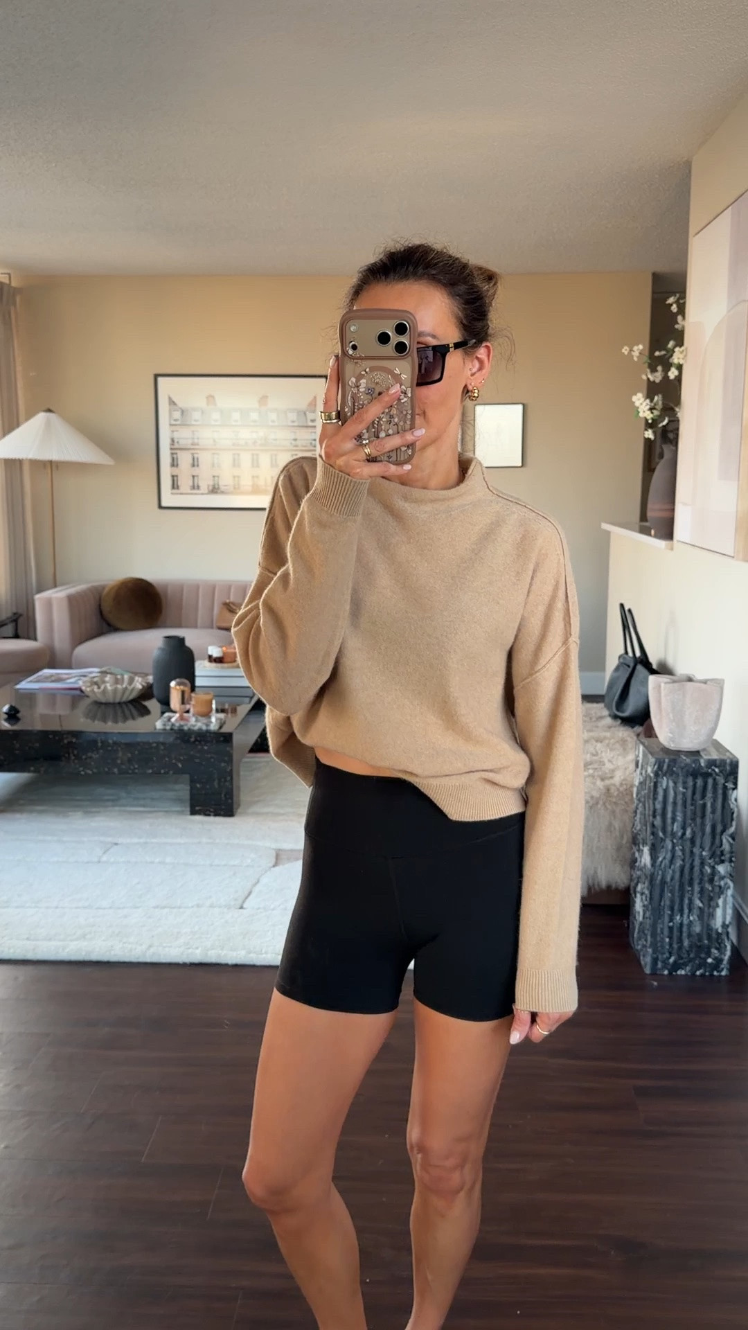 Heated Pilates class outfit
I wore the cashmere sweater out of the studio! Lol size on shorts and cashmere sweater! Slippers are almost sold out - linked a similar find.

#LTKootd #LTKmorningroutine #LTKselfcare