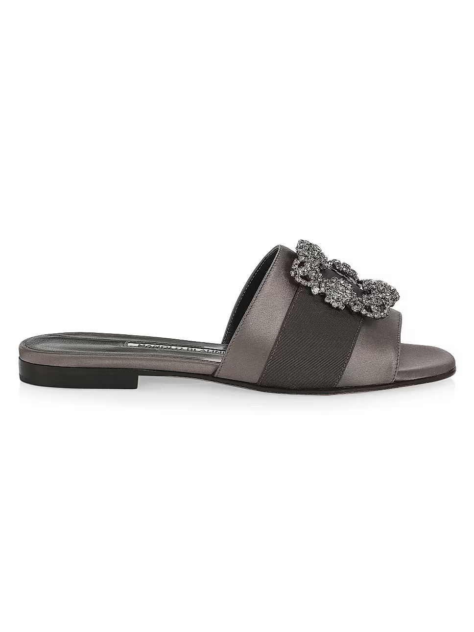 Martamod Embellished Satin Flat Mules | Saks Fifth Avenue