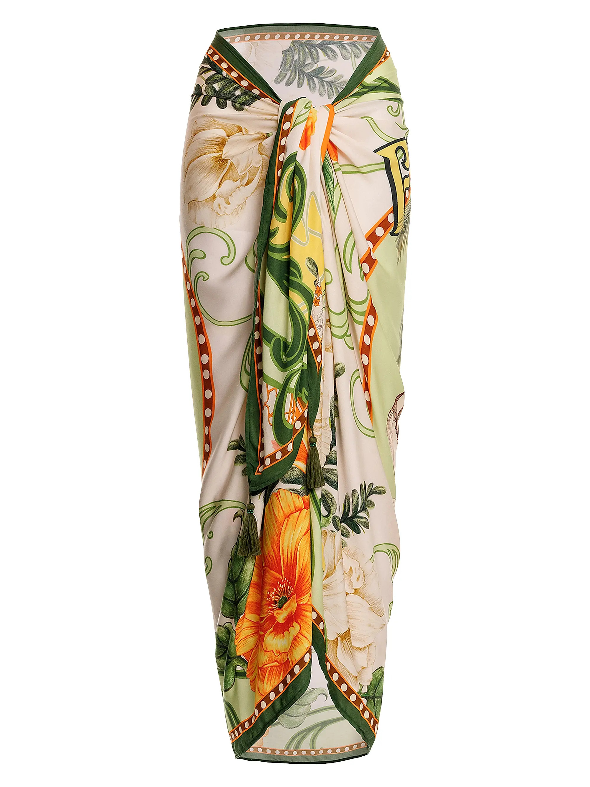 Marine Ete Scarf-Print Pareo | Saks Fifth Avenue