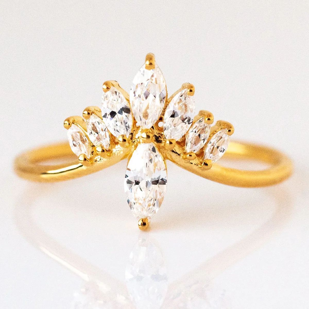 My Sun & Stars Twinkling Marquise Ring | Local Eclectic