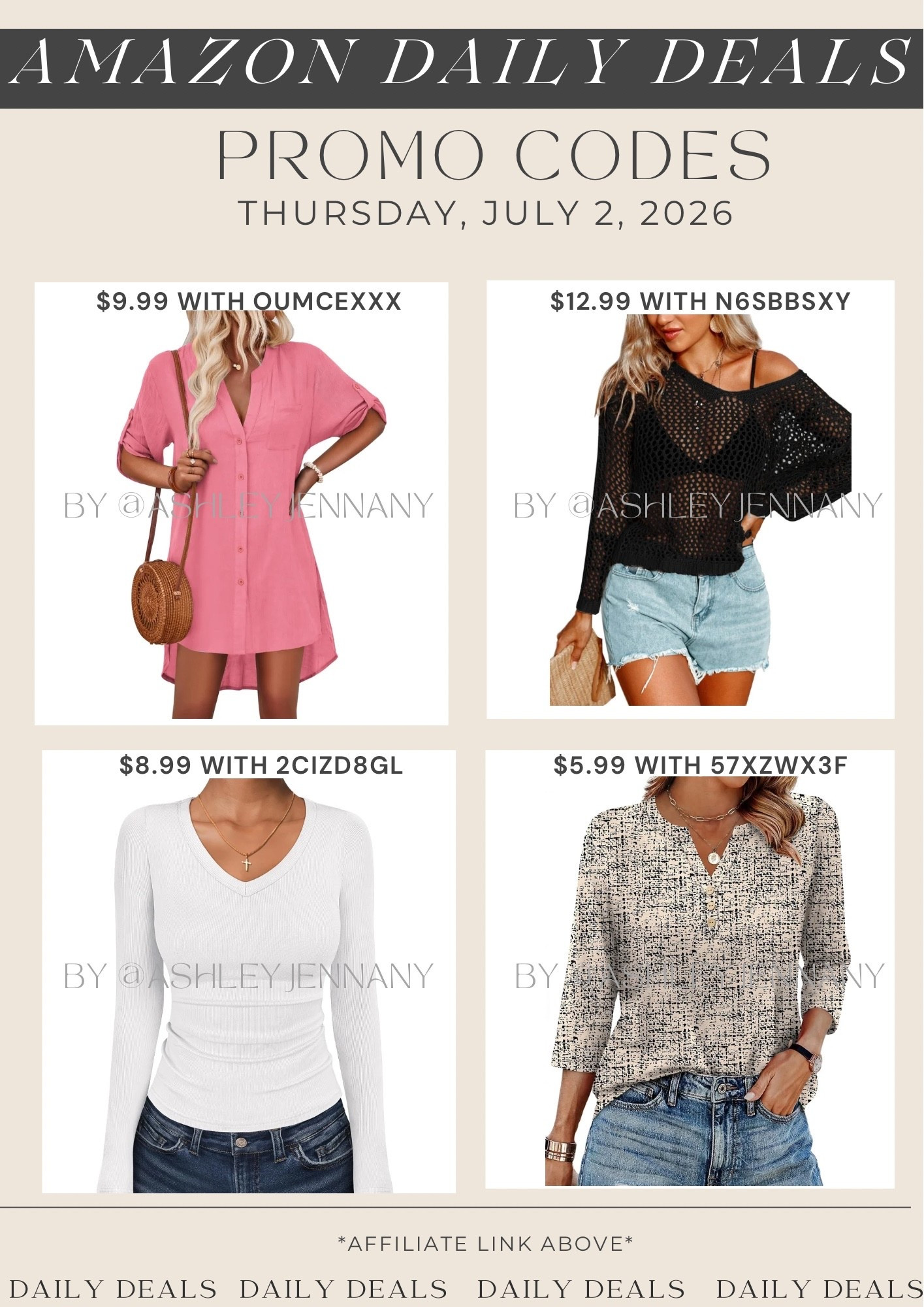 Amazon deals

#LTKMidsize #LTKSaleAlert #LTKootd