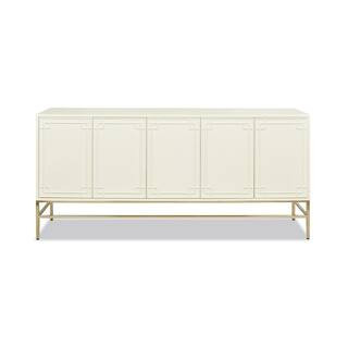 Jennifer Taylor Gemini Sideboard Storage Buffet, White Lacquer CBG87170 | The Home Depot