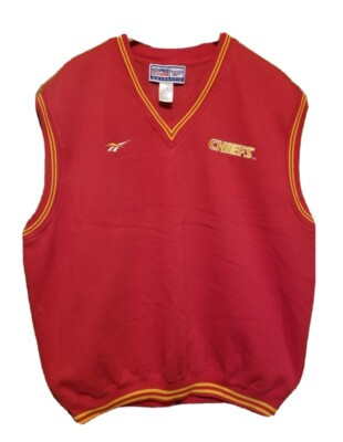 Kansas City Chiefs Reebok NFL Pro Line Pullover Vest XL Red Gold Vintage   | eBay | eBay US