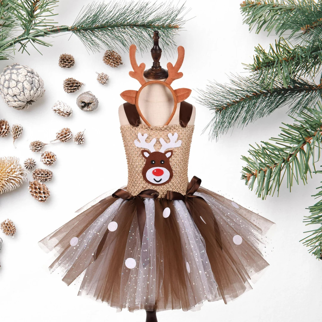 Reindeer Costumedeer Tutu Costumebirthday Party Tutu - Etsy | Etsy (US)