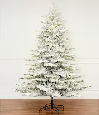 Southern Living Pre-Lit Dual Color LED Lighted Flocked Christmas Tree, 7.5 ft. | Dillard's | Dillard's