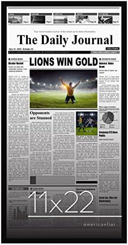 Americanflat 11x22 Frame - Assorted Media Cover Frame - Hanging Hardware Included - Fits 11x22 Inch  | Amazon (US)