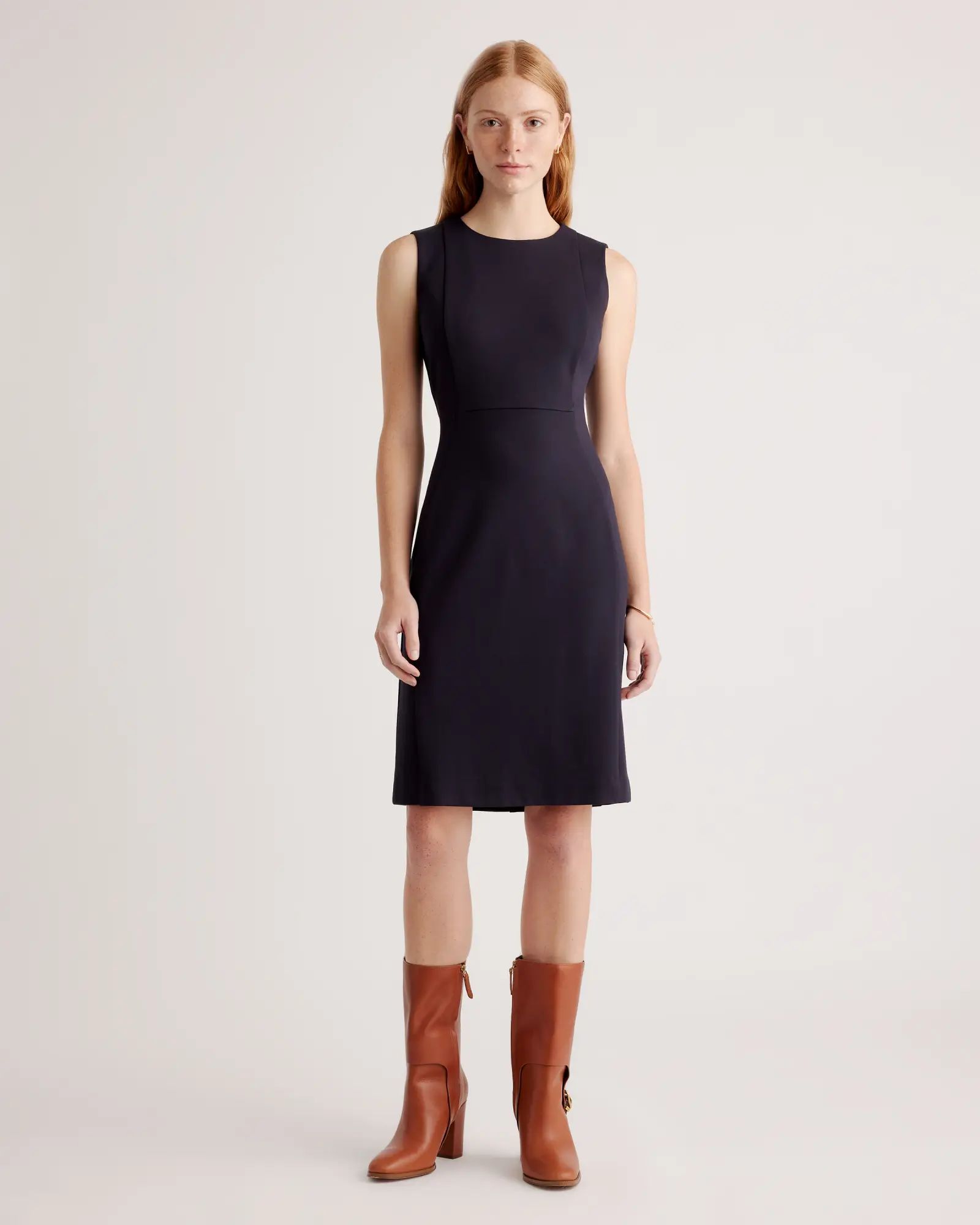 Ultra-Stretch Ponte Sleeveless Dress | Quince