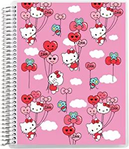7" x 9" Spiral Bound Dot Grid Journal Notebook - Hello Kitty Balloons. 5mm Dot Grid. 160 Page Wri... | Amazon (US)