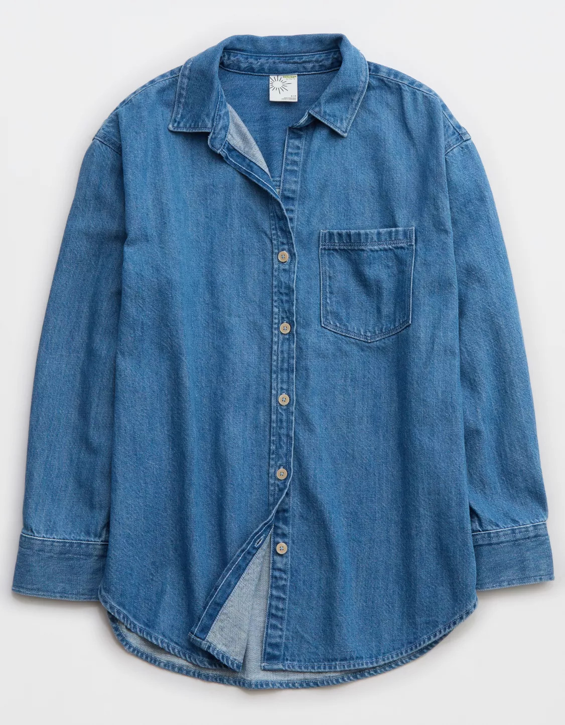 OFFLINE By Aerie Denim Button Up | Aerie