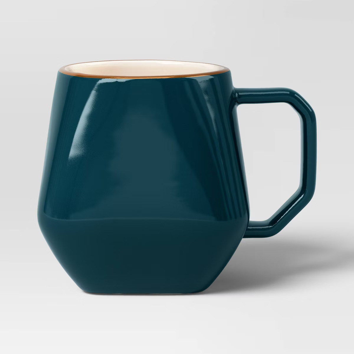 15oz Geo Mug Garnet with Gold Rim - Threshold™ | Target