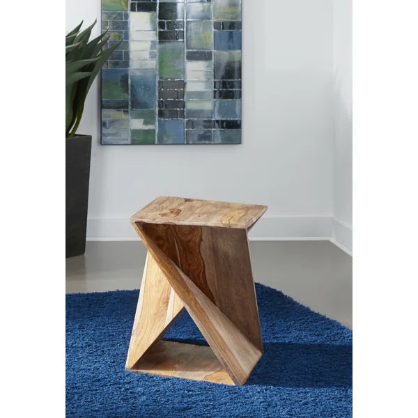 Ziegler Solid Wood Floor Shelf End Table | Wayfair North America