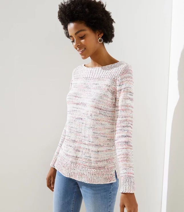 Marled Boatneck Sweater | LOFT | LOFT