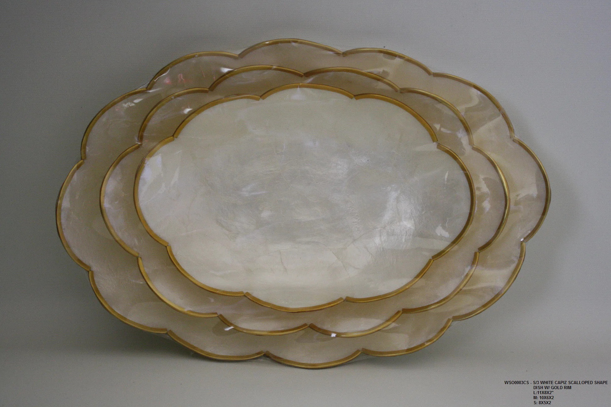 House of Hampton® Sandia 3 Piece Scalloped Dish Set | Wayfair | Wayfair North America