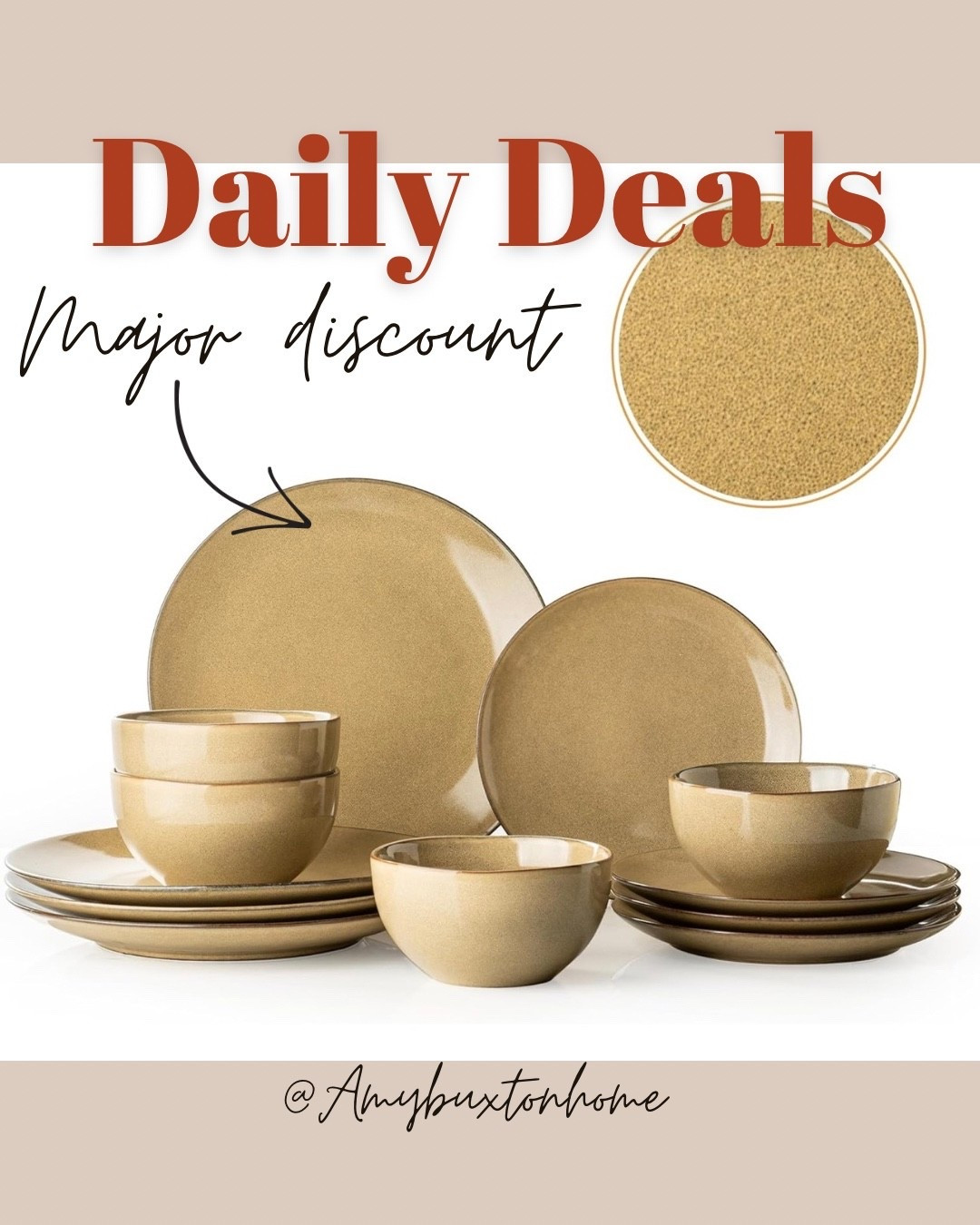 $24xx
Plates and Bowls Sets, 12 Pieces Modern Stoneware Dinnerware Set for 4 Kitchen Dinner Set Ceramic Dishware Dishes Set Microwave and Dishwasher Safe (Maize Yellow)

#dailydeals

#LTKSaleAlert #LTKHome #LTKfoodie
