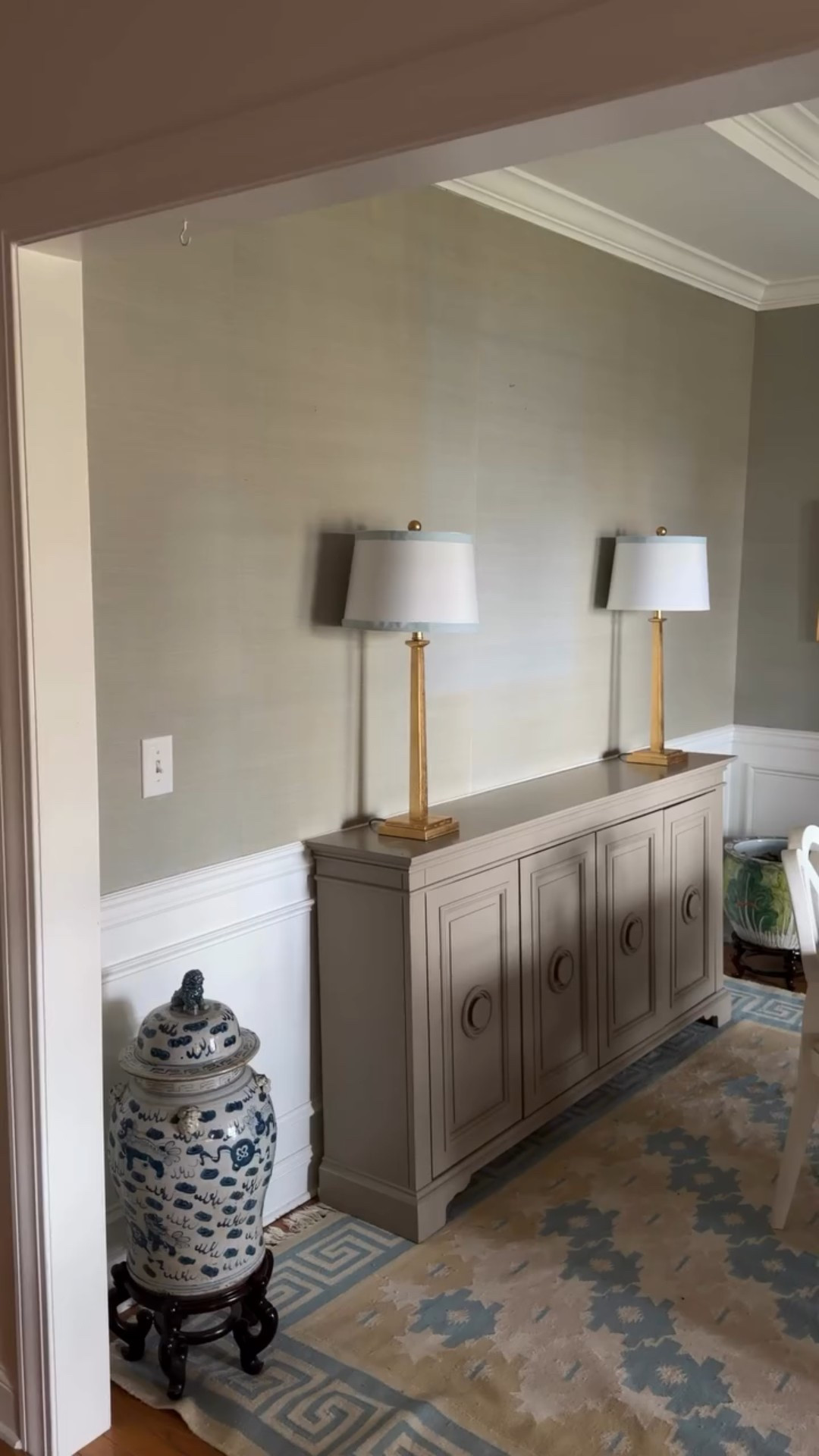 Working on some minor updates to our ding room