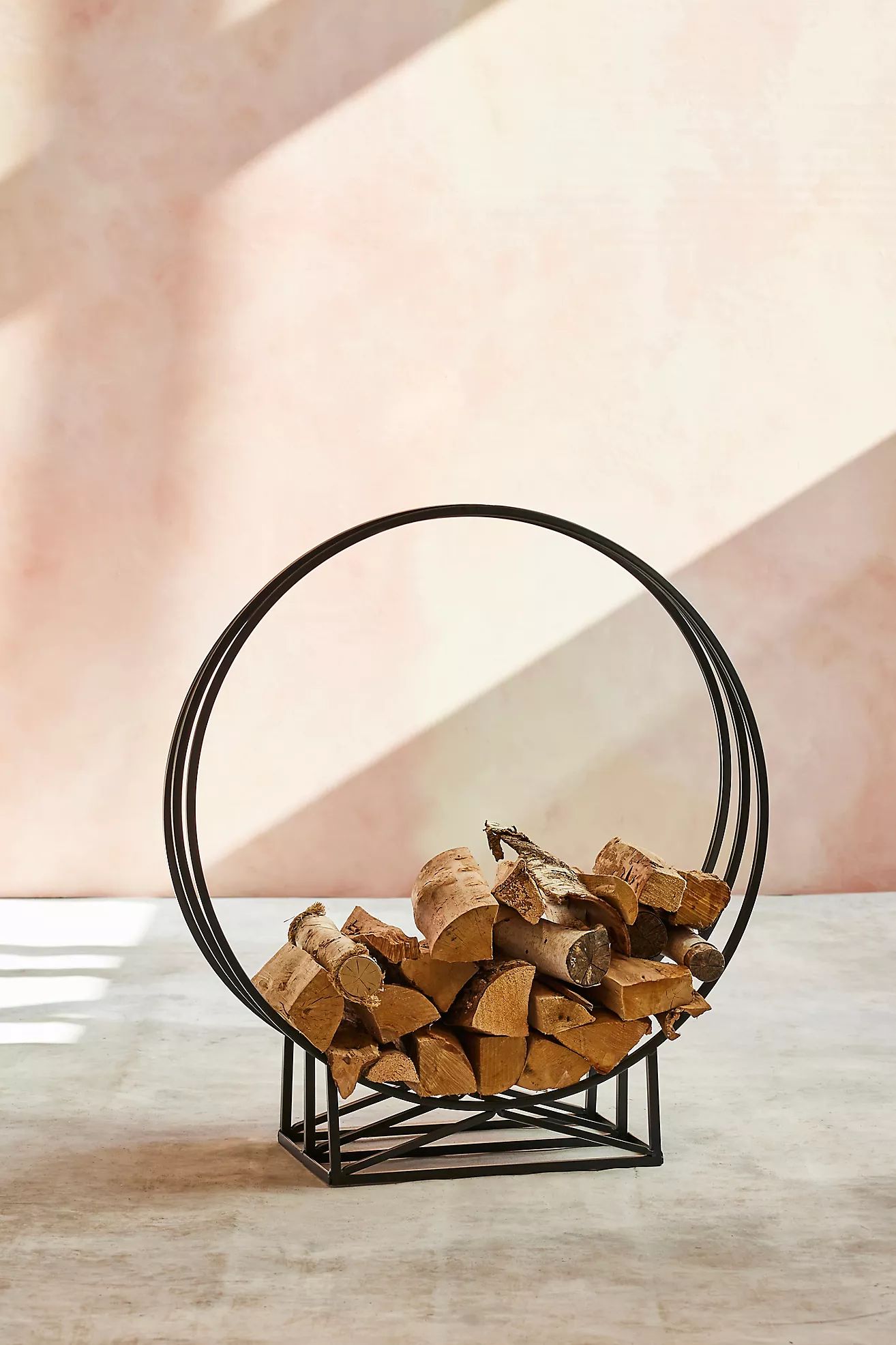 Multi Circle Iron Log Holder | Anthropologie (US)