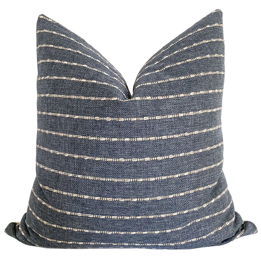 Eloa Blue Pillow Cover | Hackner Home (US)