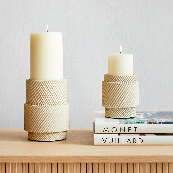 Asher Ceramic Pillar Holders | West Elm (US)