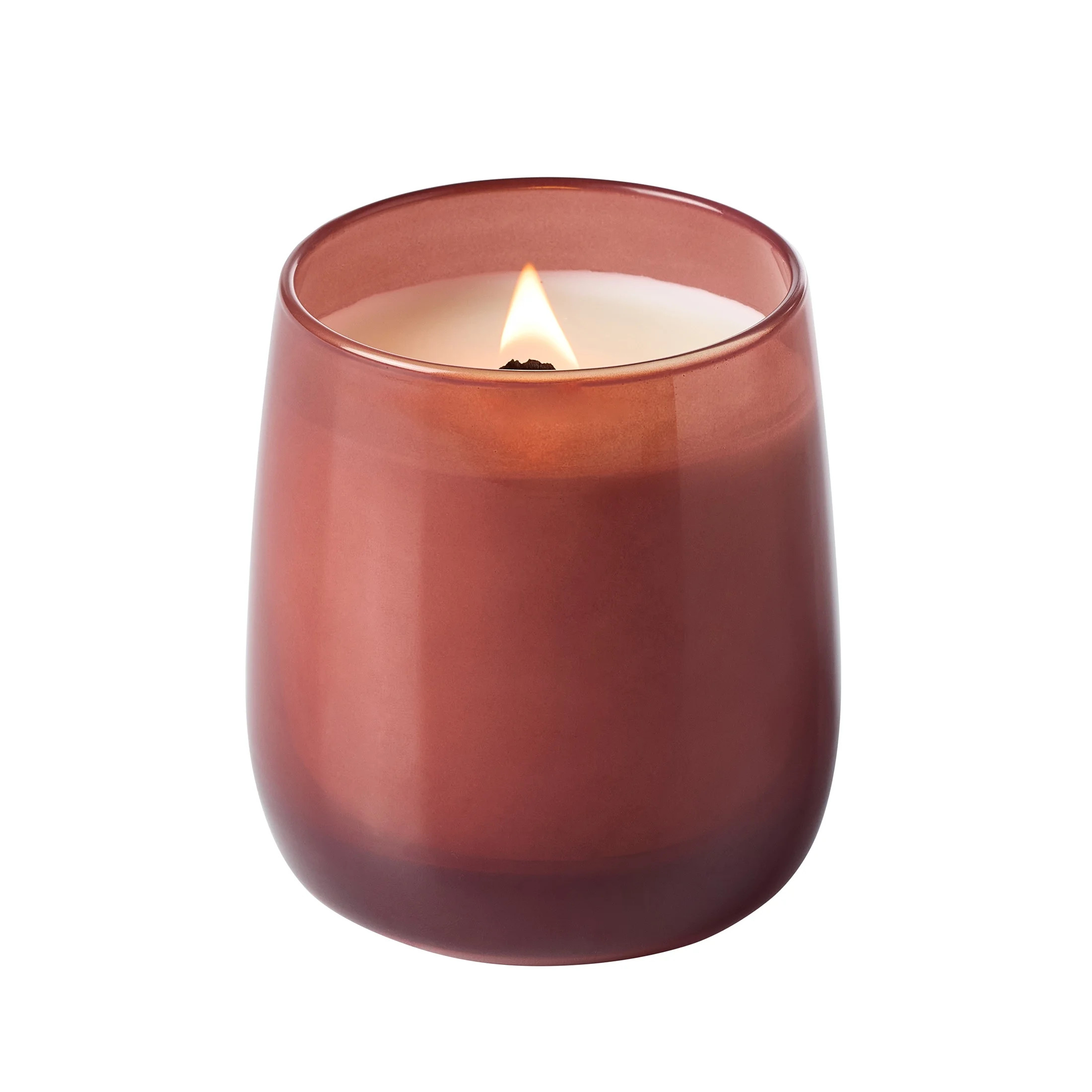 Better Homes & Gardens Intense Warm Leathered Amber Scented Wooden Wick Glass Jar Candle 14.5oz | Walmart (US)