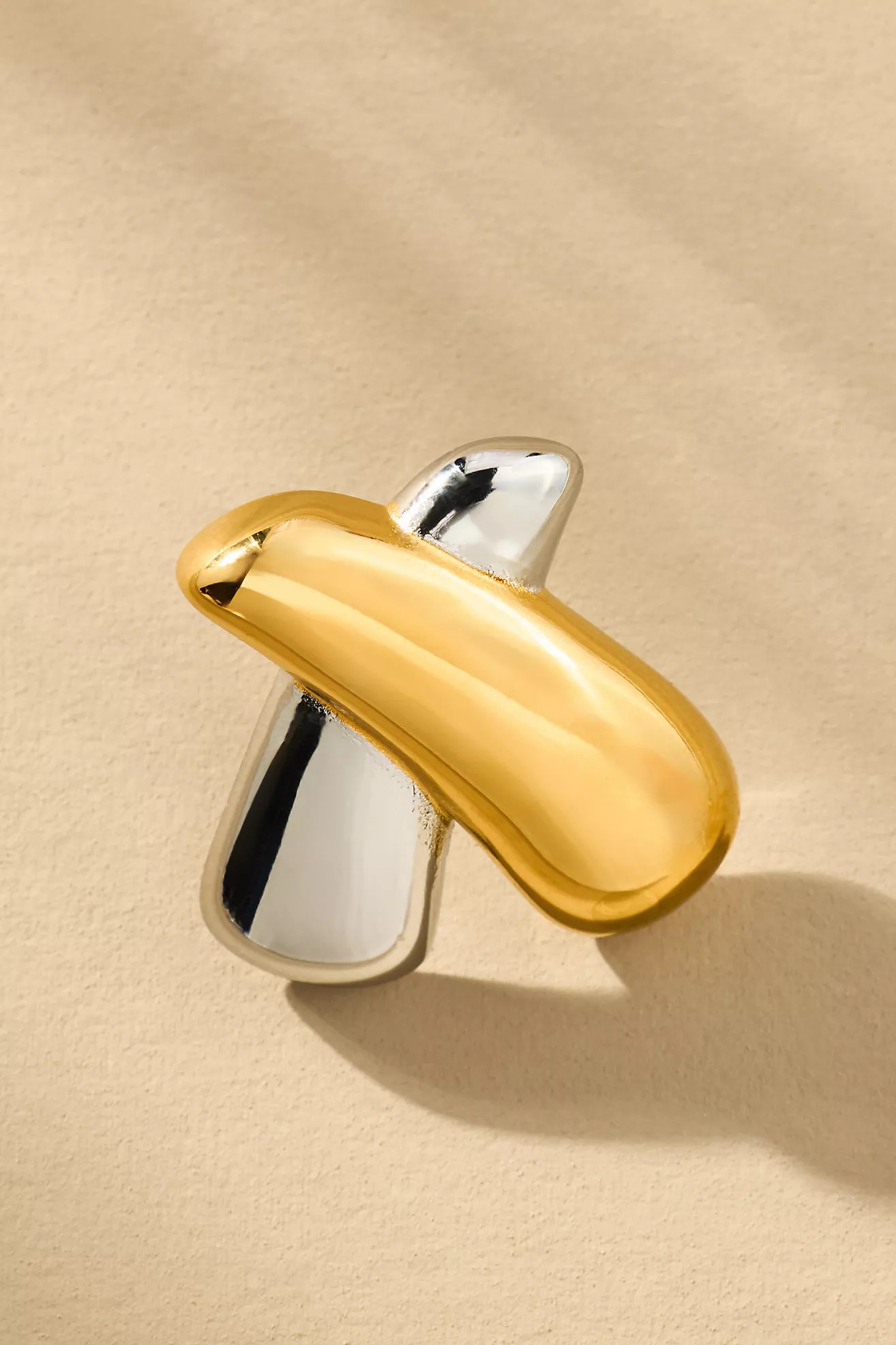 Mixed Metal X Post Earrings | Anthropologie (US)