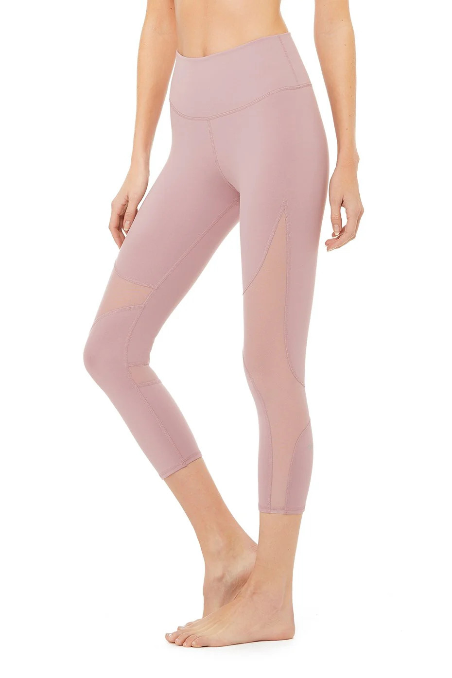 Alo YogaÂ® | High-Waist Coast Capri Pants in Dusted Plum, Size: Large | Alo Yoga (US)