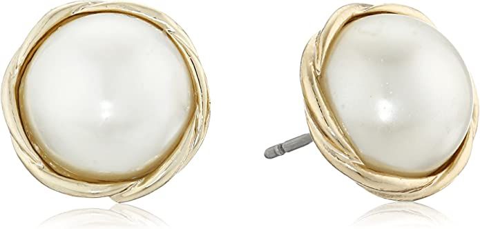 Anne Klein Women's Small Twisted Stud Earrings | Amazon (US)