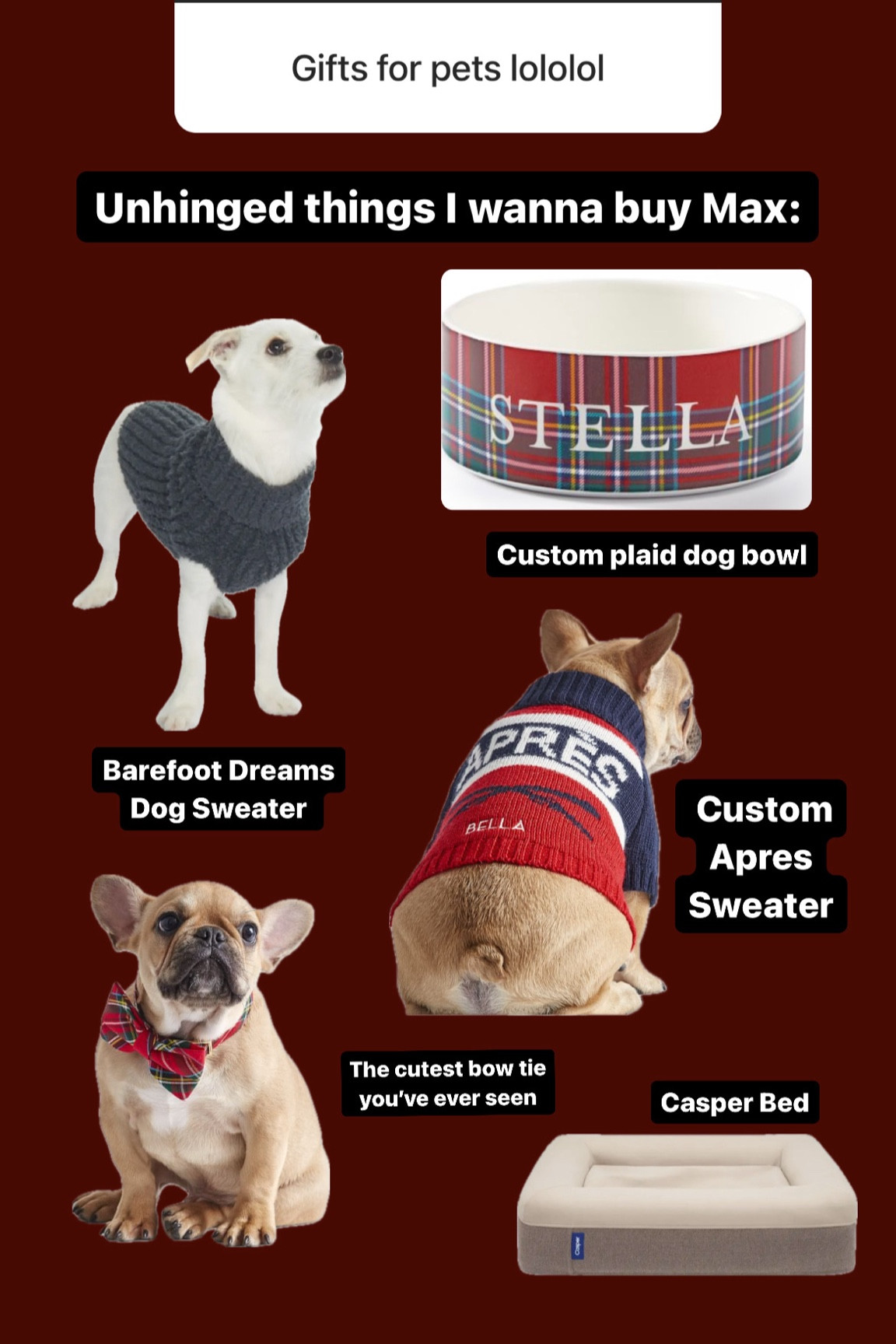 Max DESERVES it and so does your good boy/girl 

#LTKHoliday #LTKfindsunder100 #LTKGiftGuide