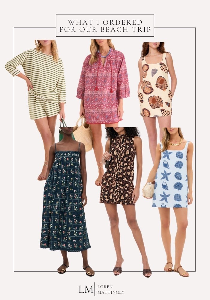 Beach trip outfits are slowly coming together!  I always try to pack dresses and sets that can work for multiple things. Throw one on over a swimsuit, wear it to lunch, or dress it up a little for dinner. Simple, lightweight, and easy to style.

Sharing everything I ordered for this trip here so you can browse the pieces if you’re planning a warm weather getaway too. The prints and colors are so good this season.

#LTKSeasonal #LTKTravel