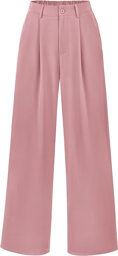 PRETTYGARDEN Wide Leg Pants for Women Trendy 2026 Fall High Waisted Business Casual Outfits Work ... | Amazon (US)