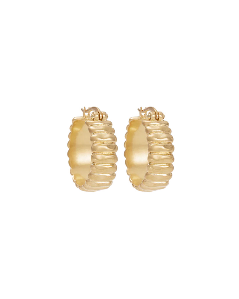 CISCO HOOPS (18K GOLD PLATED) | Kirstin Ash