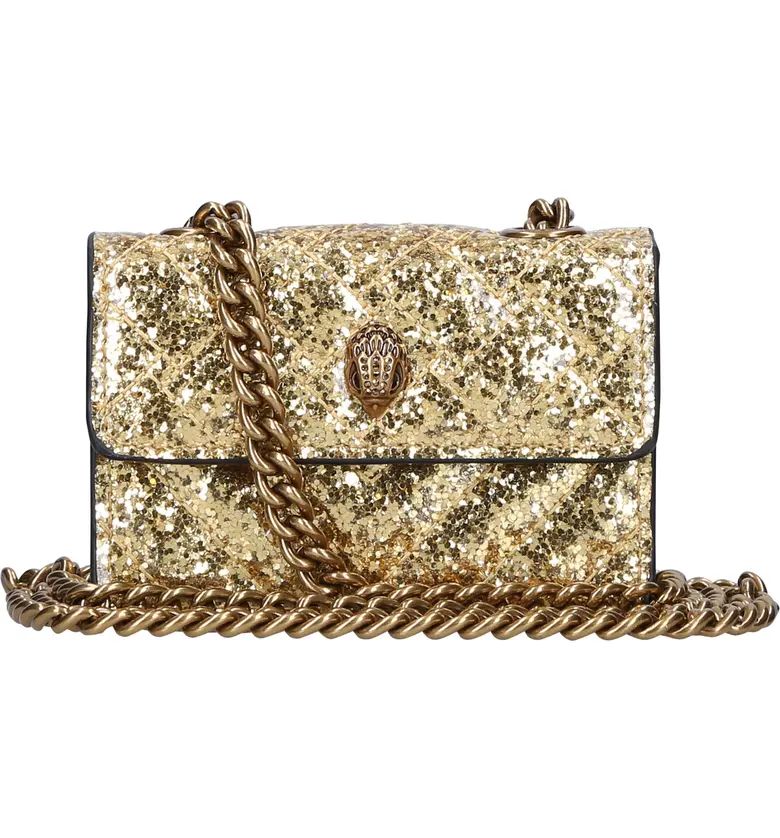 Kurt Geiger London Micro Kensington Glitter Quilted Crossbody Bag | Nordstrom | Nordstrom