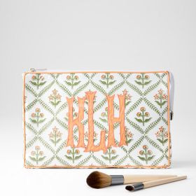 Clear Coated Applique Pouch | Mark and Graham
