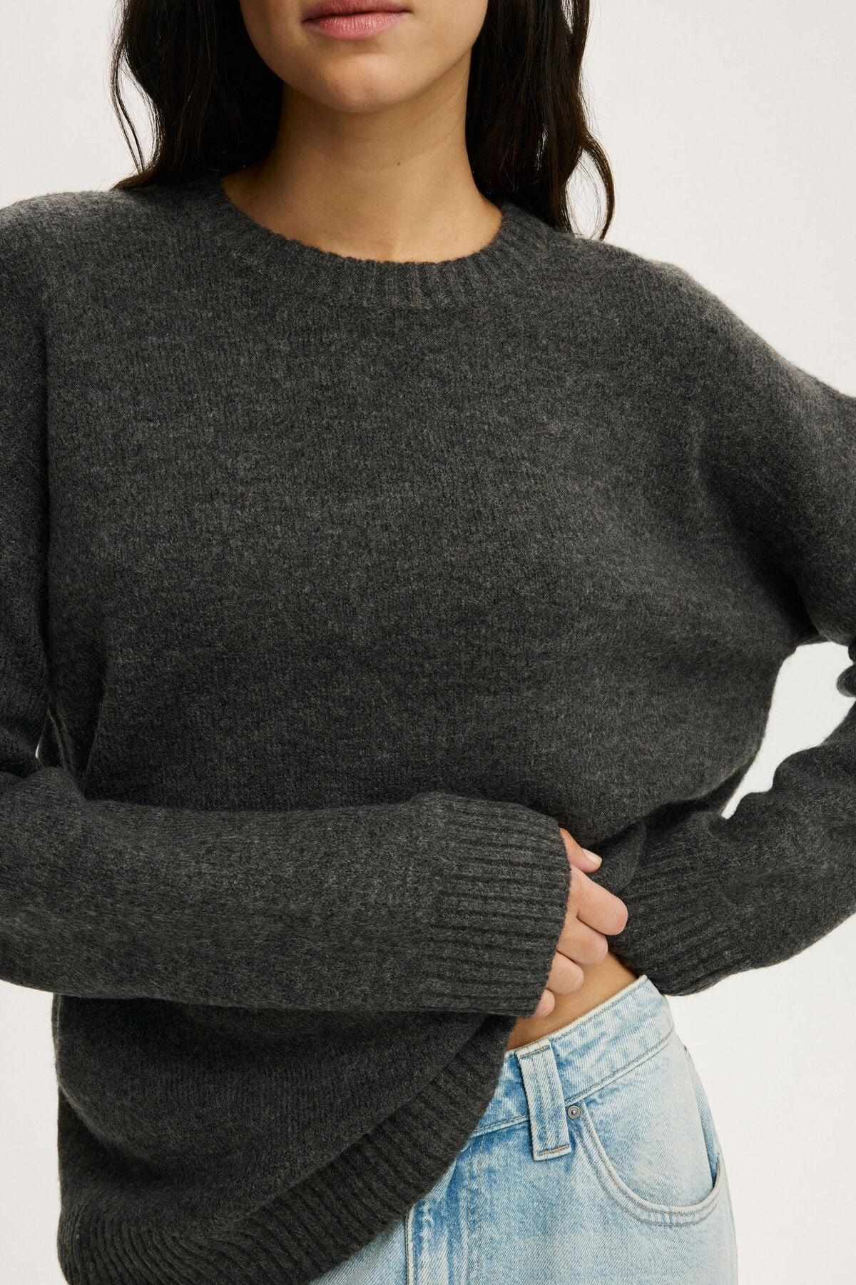Luxe Crew Sweater | Cotton On (US)