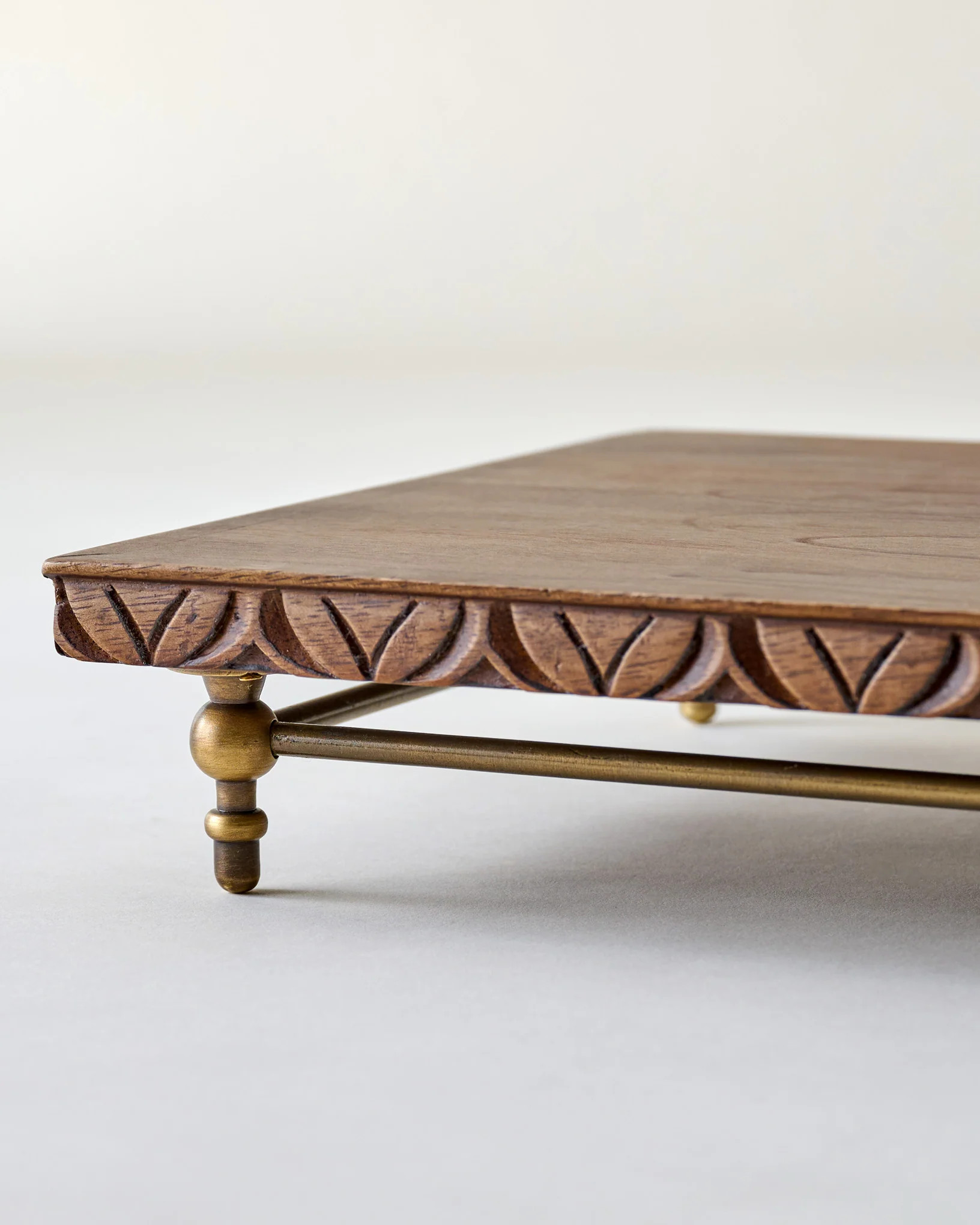 Beckett Carved Wood Riser | Magnolia