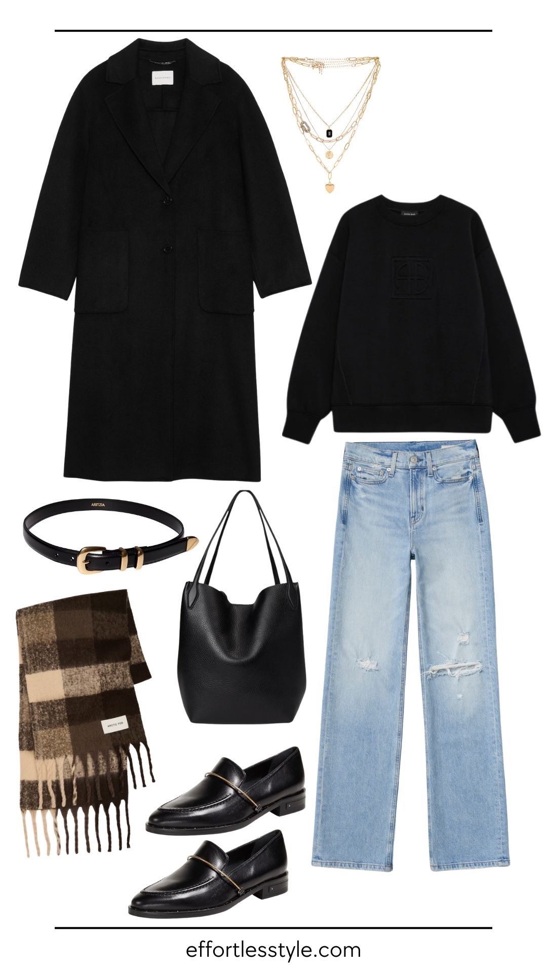 This look shows how loafers can instantly refine a casual outfit. A classic black loafer adds structure to distressed denim and a relaxed sweatshirt. The result feels thoughtful, polished, and effortless. An oversized black coat and cozy plaid scarf add warmth while keeping the look intentional. It’s an easy example of how loafers bring everyday outfits together without sacrificing comfort.

#LTKgrwm #LTKootd #LTKHoliday