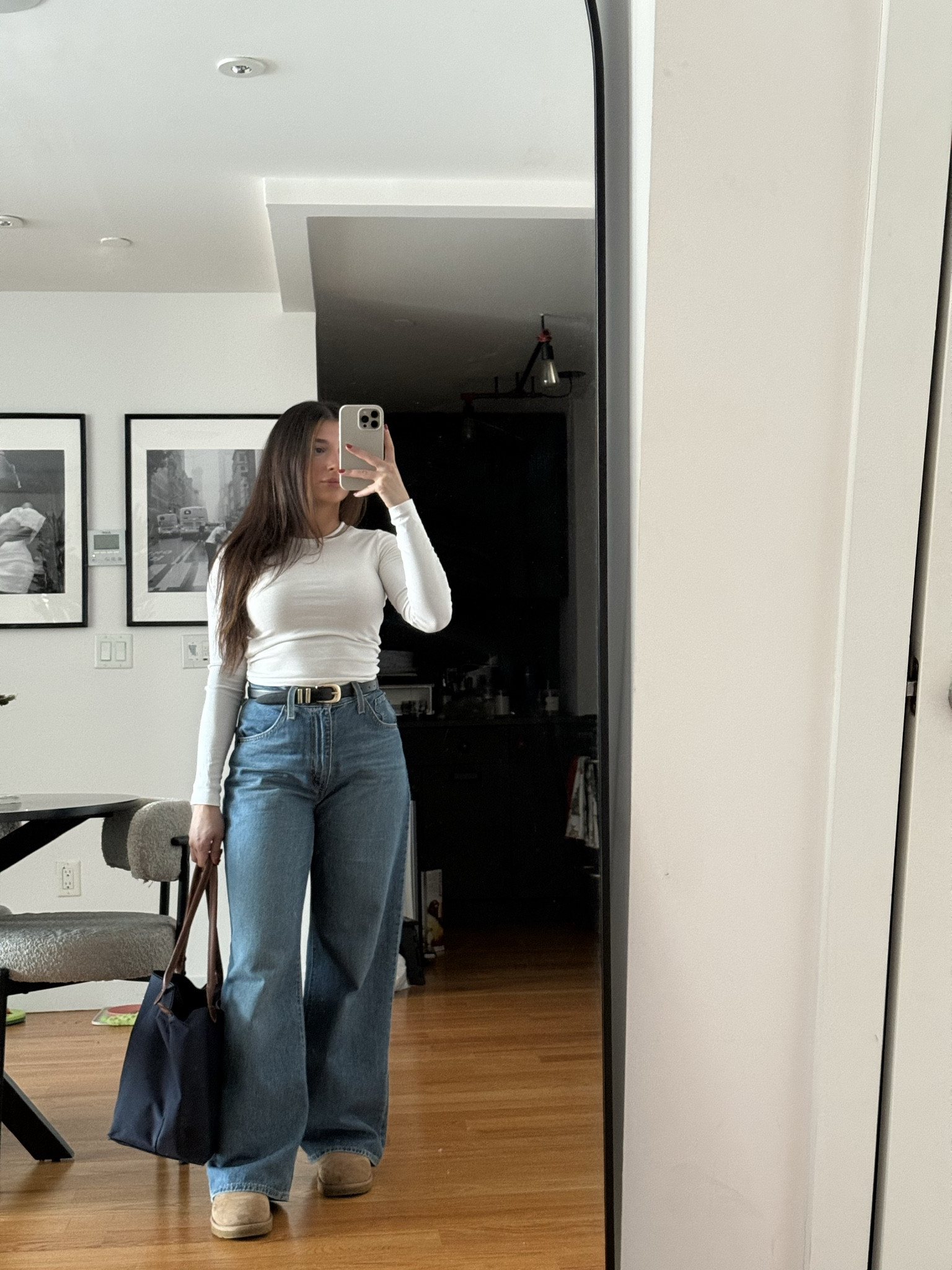  Clean girl uniform 🤍 fitted long sleeve, wide leg denim, cozy slippers, everyday tote. Casual pieces that always work. #LTKStyleTip #LTKFindsUnder100 #EverydayStyle

#LTKgrwm #LTKdayinmylife #LTKootd