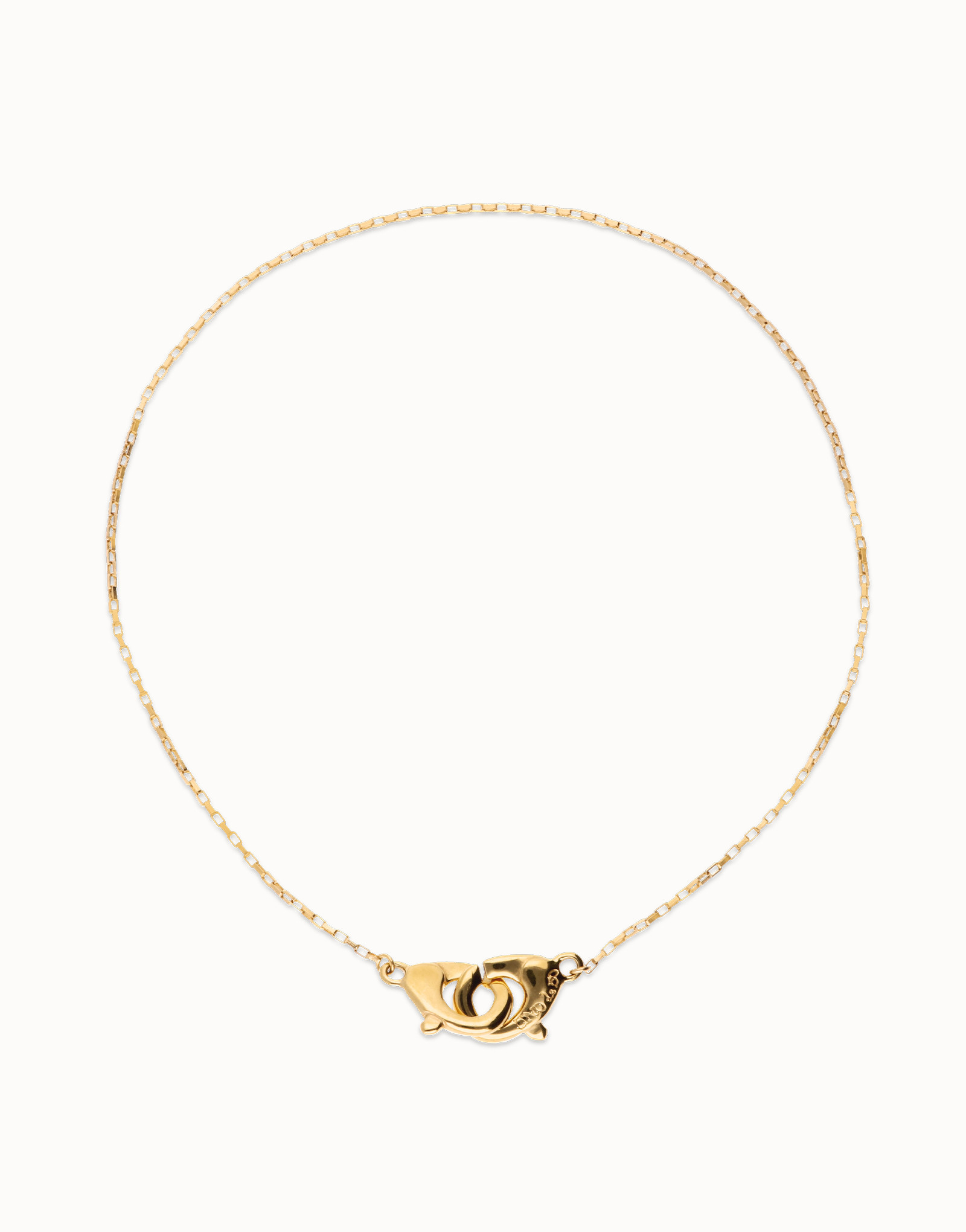 Necklace with interlaced carabiner detail | UNOde50