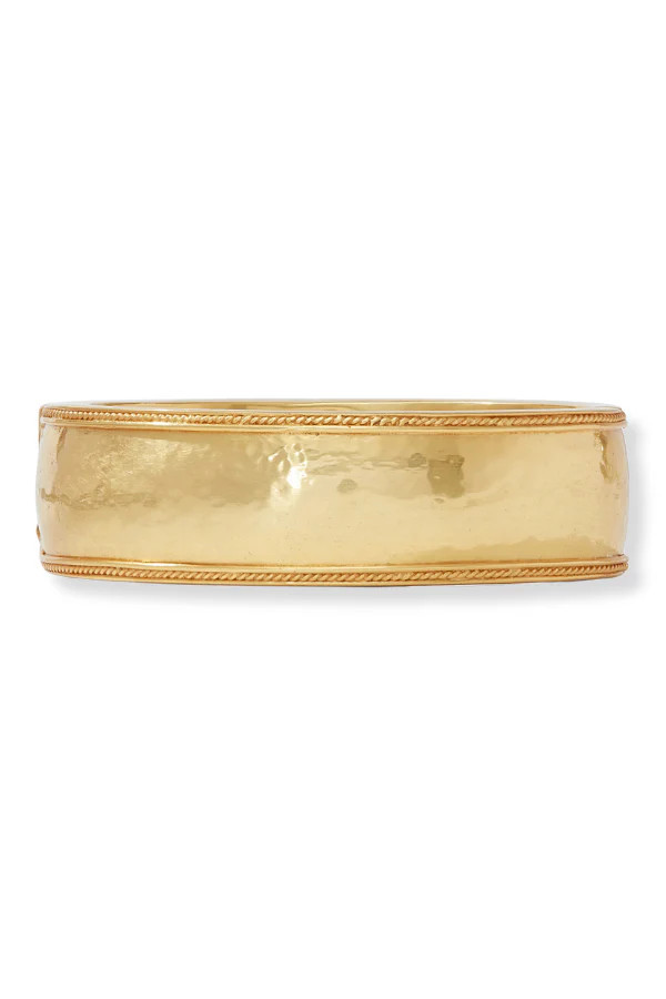 Julie Vos Cannes Gold Statement Hinge Bangle Bracelet | The Willow Tree