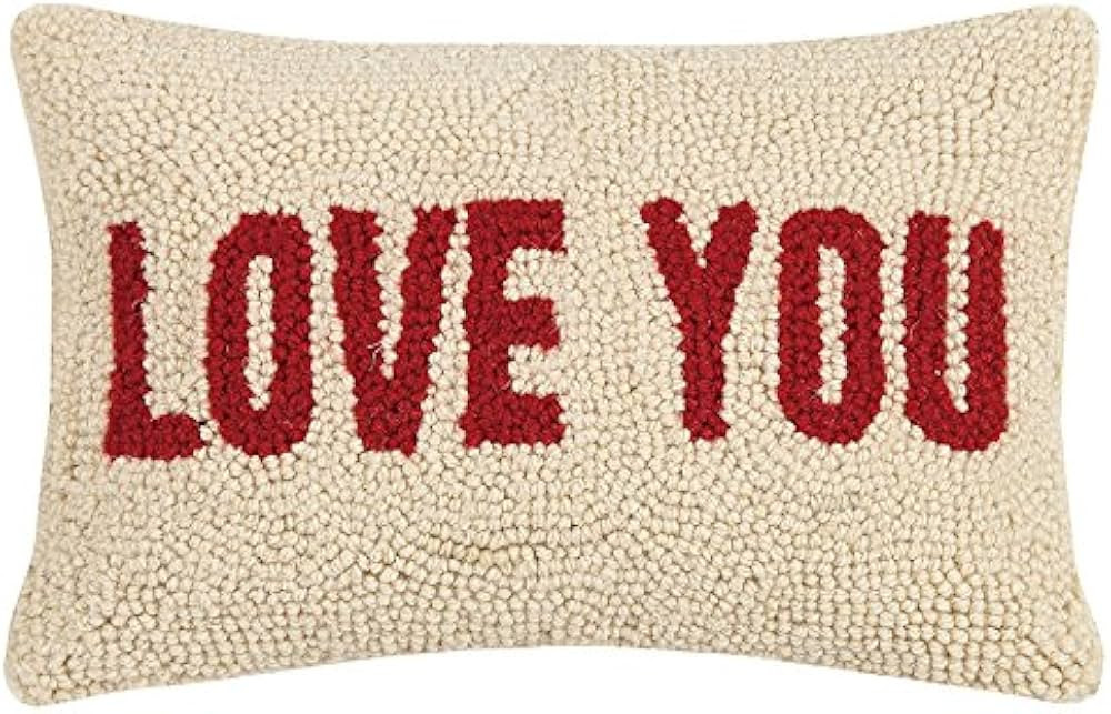 Peking Handicraft 30JSS774C12OB Love You Hook Pillow, 8x12 Throw Pillow | Amazon (US)