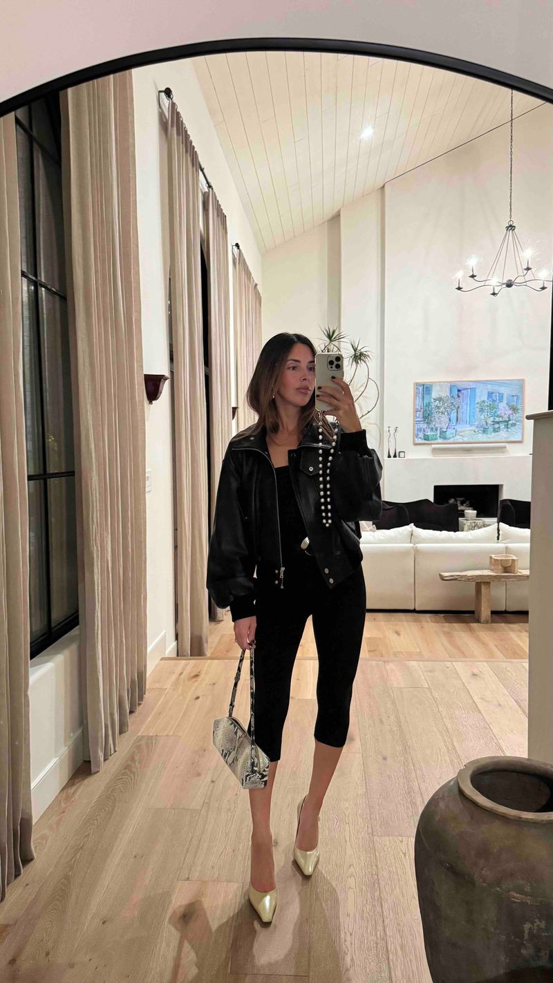 Jumpsuit is The Line by K, jacket is Nour Hammour, belt is Lili Claspe, and phone case is Ossa 

 #LTKgrwm #LTKootd